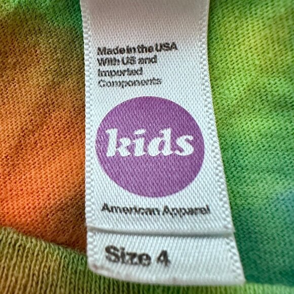 Ben and Jerrys Tie Dye Shirt American Apparel Multicolor Unisex Youth Size 4 - Picture 11 of 14